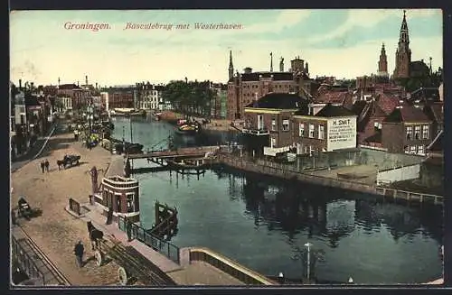 AK Groningen, Basculebrug met Westerhaven