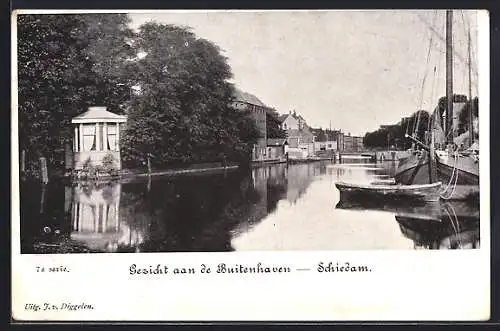 AK Schiedam, Gezicht aan de Buitenhaven