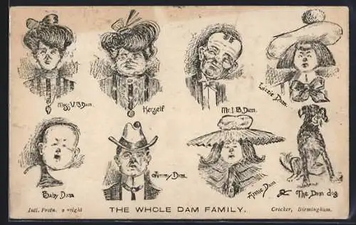 AK The Whole Dam Family, Gesichter der Familienmitglieder
