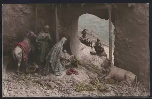 Künstler-AK Domenico Mastroianni: Die Hirten zu Bethlehem