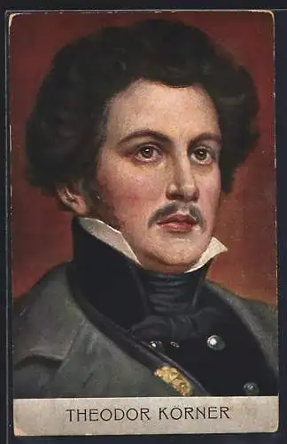 Künstler-AK Portrait von Theodor Körner