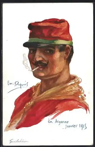 Künstler-AK Em. Dupuis: Garibaldier