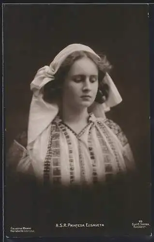 AK Printesa Elisaveta von Rumänien