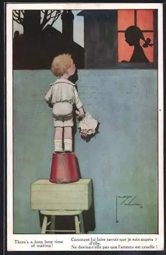 Künstler-AK Lawson Wood: There`s a long long time of waiting