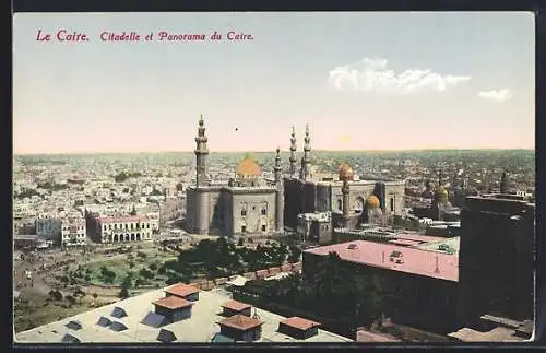 AK Le Caire, Citadelle et Panorama du Caire