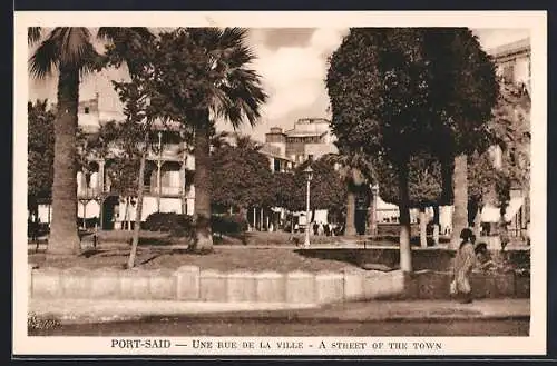 AK Port-Said, Une rue de la Ville