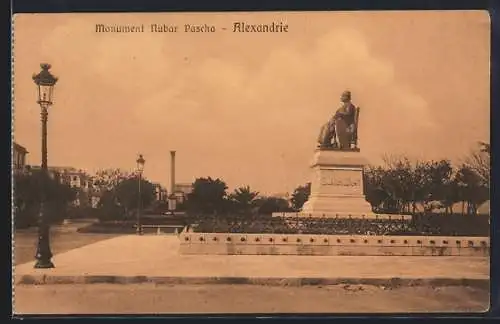 AK Alexandrie, Monument Nubar Pascha