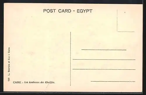 AK Cairo, The tombs of the Khalifs