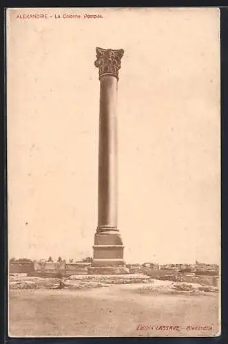 AK Alexandrie, La Colonne Pompée