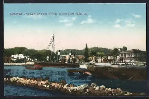 AK Ismailia, The Dock and the Offices of the Suez Canal Co.