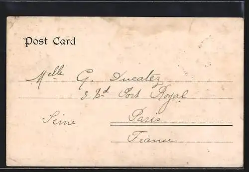 AK Caire, Vue du Caire et mosquée Sallan Hassan