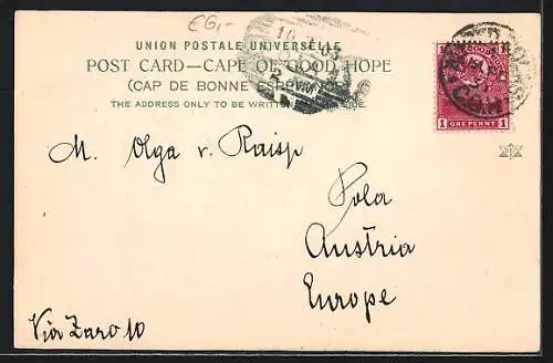 AK Cape Town, Adderley Street with Tram and Traffic