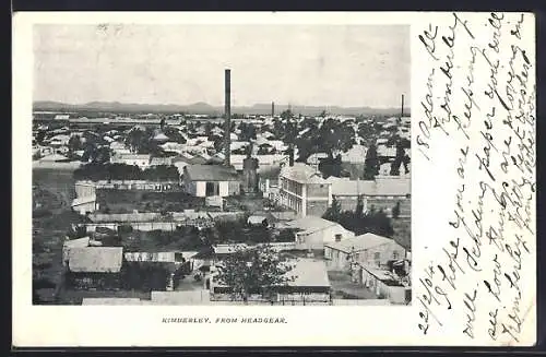 AK Kimberley, View from Headgear