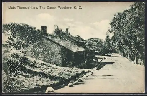 AK Wynberg /C. C., Main Thoroughfare by the Camp