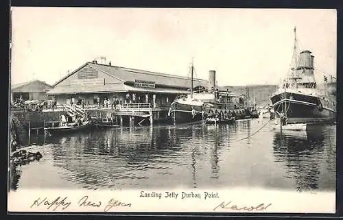 AK Durban, Landing Jetty with Natal Harbour Department Public Waiting Room