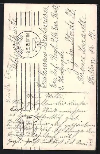 AK Porträt einer Dame mit grossem Hut