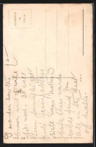 AK Junge Dame im weissen Kleid mit Hut