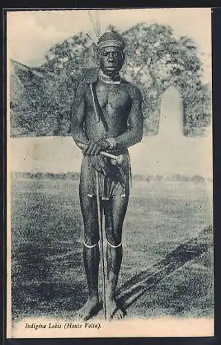 AK Haute Volta, Inidgène Lobis, afrikanische Volkstypen