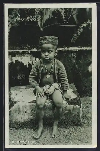 AK A Hindu Boy, afrikanische Volkstypen