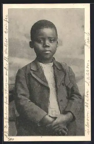 AK Christlicher Schulknabe, afrikanische Volkstypen