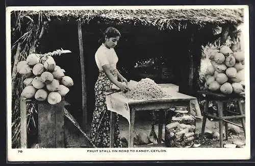 AK Ceylon, Fruit Stall on Road to Kandy