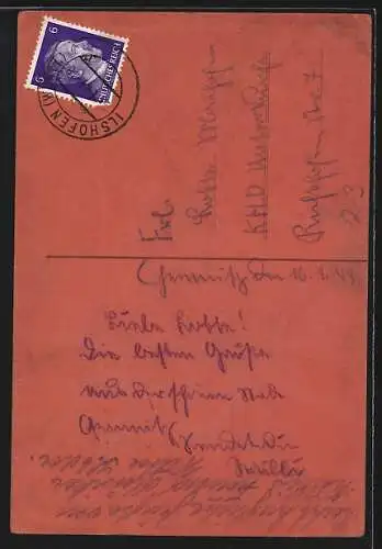 AK Kleiner Briefträger mit Trompete