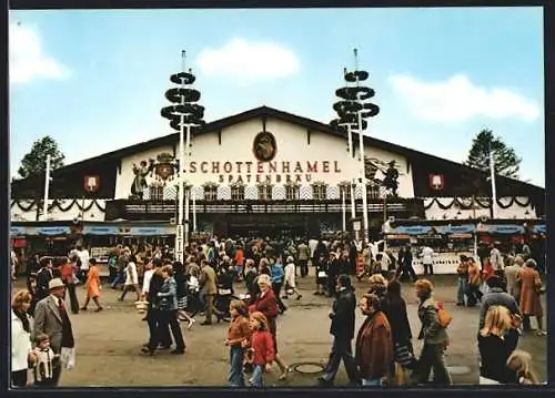 AK München, Oktoberfest, Schottenhamel-Festzelt der Spatenbrauerei