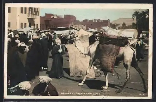 AK Louqsor, Marché, arabische Händler