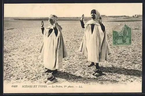 AK La Prière 1re Phase, Araber im Gebet