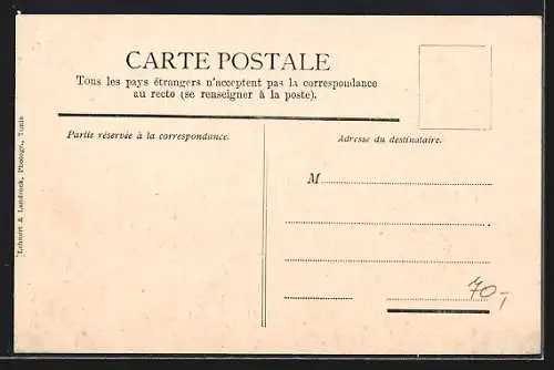 AK Tunis, Vue prise du cimetière arabe