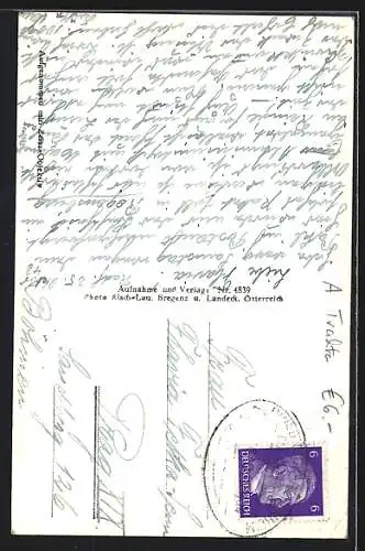 AK Montafoner Familie in ihren Trachten