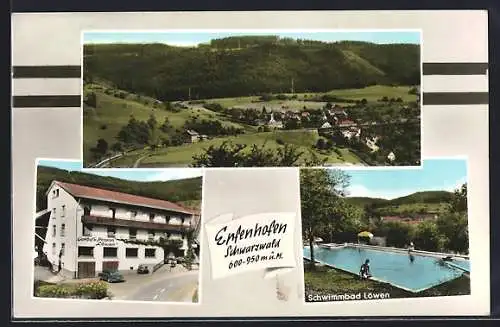 AK Epfenhofen / Schwarzwald, Gasthaus - Pension Löwen & verschiedene Ortsansichten