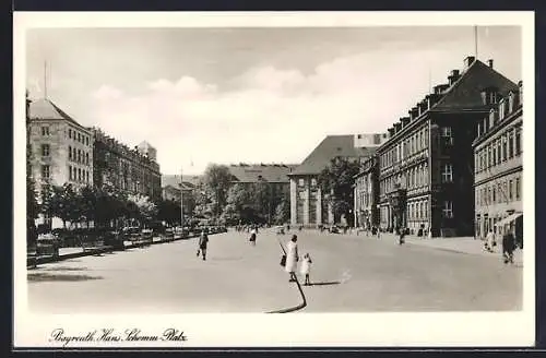 Foto-AK Bayreuth, Schemm-Platz
