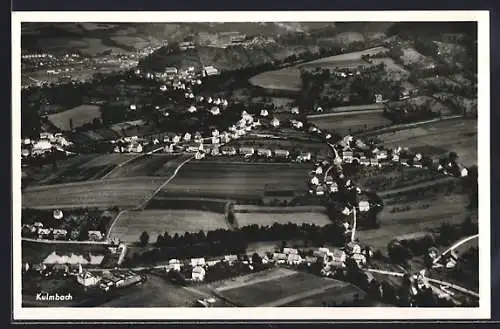 Foto-AK Kulmbach, Luftaufnahme der Stadt