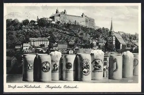 AK Kulmbach, Plassenburg und Bierkrüge