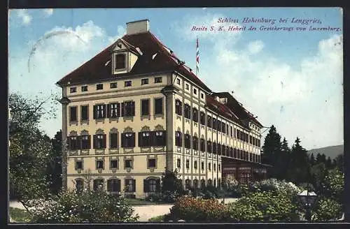Foto-AK Lenggries, Schloss Hohenburg