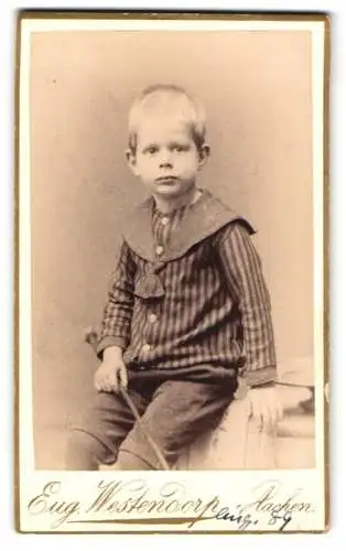 Fotografie Eug. Westendorp, Aachen, Hochstrasse 8, Friedrich Honigmann im Matrosenanzug