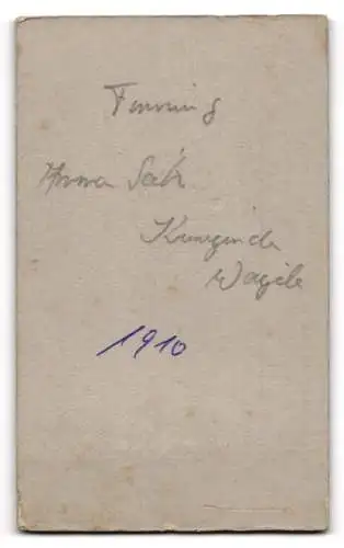 Fotografie A. Krumm, Mindelheim, Nähe des Stadtparks, Fanni und Anna Selz im Jahr 1910
