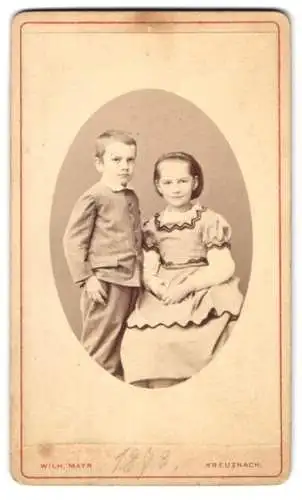 Fotografie Wilh. Mayr, Kreuznach, Salinen-Promenade, Ferdinand und Elisabeth Rüffer im Jahr 1873