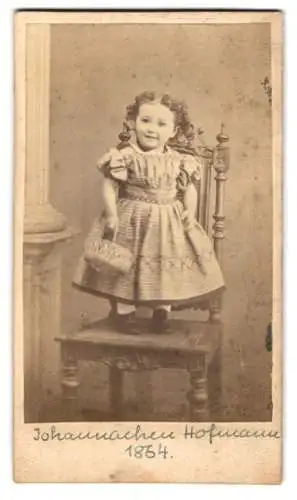 Fotografie A. Debus, Darmstadt, Obere Rheinstrasse 139, Johanna Hofmann im Jahr 1864