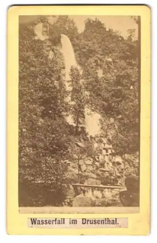 Fotografie Fritz Staehle, Ruhla, Ansicht Brotterode, Blick zum Drusenthal / Trusetal Wasserfall