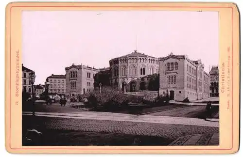 Fotografie H. Abel, Christiania, Ansicht Christiania, Storthingsbygningen