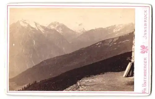 Fotografie Fr. Unterberger, Innsbruck, Ansicht Kalserthörl, Aussicht gegen den Venediger