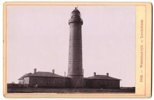 Fotografie unbekannter Fotograf, Ansicht Kampen, der Leuchtturm Langer Christian oder Rotes Kliff genannt