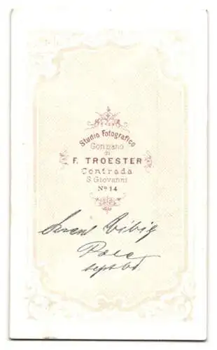 Fotografie F. Troester, Contrada, K.u.K. Soldat Eibig in Uniform mit Orden an der Brust