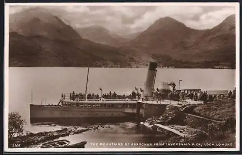 AK Inversnaid /Loch Lomond, The Mountains of Arrochar from Inversnaid Pier