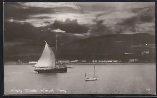 AK Kessock, View of the Ferry with Silvery Clouds