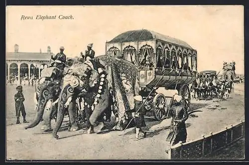 AK Rewa Elephant Coach, Von Elefanten gezogene Kutsche