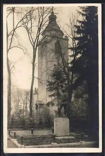 AK Kirchheim / unter Teck, Kriegerdenkmal mit Turm