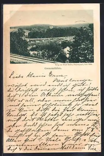 AK Gremsmühlen, See mit Ruderbooten